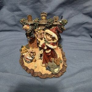 Vintage Boyds Bear Yesterday's Child Figurine Sandra Claus Christmas Morning